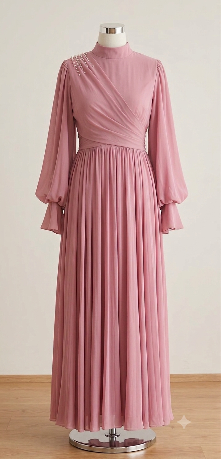 Pink flowy Chiffon