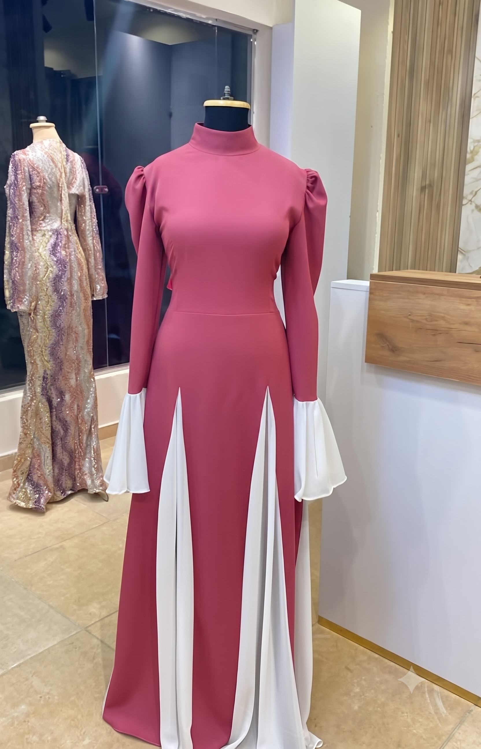 Pink / White Dress